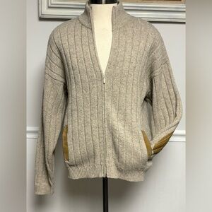 Orvis Men’s Sweater SzL Ribbed Wool Blend Gorpcore Outdoor Cabincore Hiking